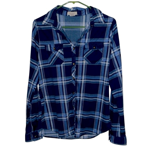 🌹PASSPORT PLAID BUTTON DOWN SHIRT - Picture 1 of 4